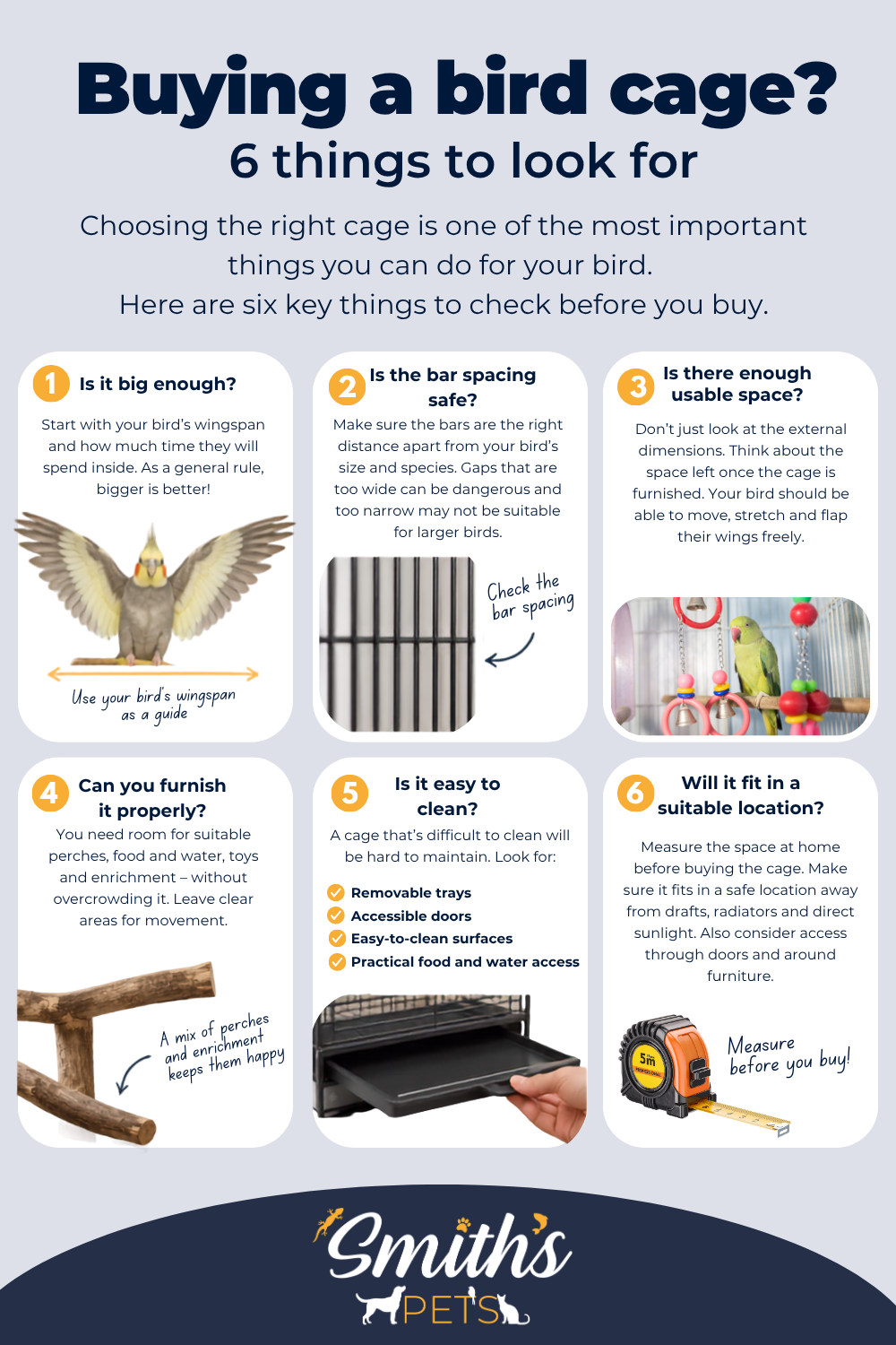 Bird Cage size Bird Cage Size